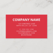 赤白青スキャン可能なQRコードロゴ 名刺 (裏面)