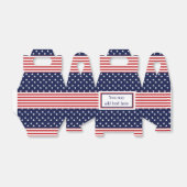 赤白青スターストライプズ&パーティーの好意ボックス フェイバーボックス (折り畳みなし)