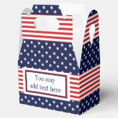 赤白青スターストライプズ&パーティーの好意ボックス フェイバーボックス (オープン)