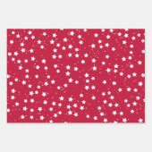 赤白青スターズパターンUSA独立記念日 ラッピングペーパーシート (正面2)