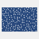 赤白青スターズパターンUSA独立記念日 ラッピングペーパーシート (正面)