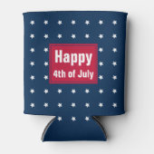 赤白青スターパターン7月BBQパーティー4日 缶クーラー (正面)