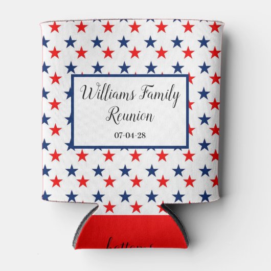 赤白青スター7月お祝い懇親会 缶クーラー (正面)