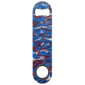 赤白青ステンレス鋼ボトルオープナー スピード栓抜き (裏面)