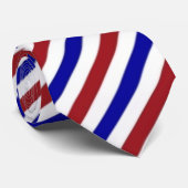 赤白青ストライプなパターンタイ ネクタイ (ロール)