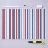 赤白青ストライプティッシュペーパー 薄葉紙 (クラフト)