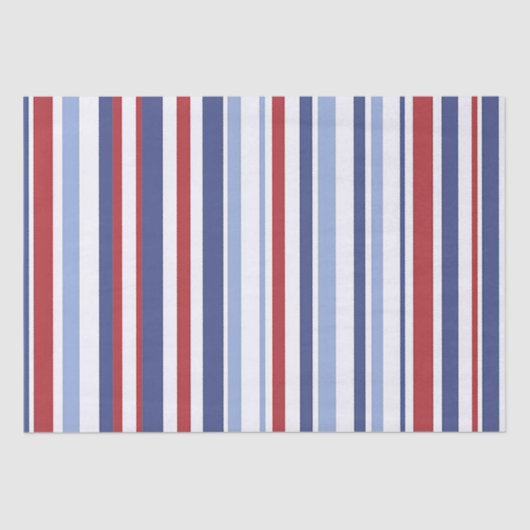 赤白青ストライプティッシュペーパー 薄葉紙 (正面)