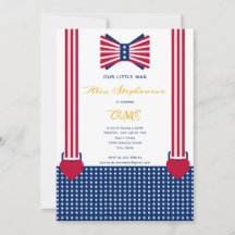 赤白青ストライプ7月4日ベビー1日