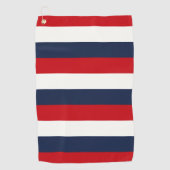 赤白青ストライプ ゴルフタオル (正面)