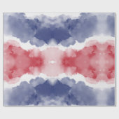 赤白青ストライプ ラッピングペーパー (フラット)