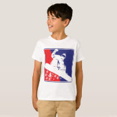赤白青スノーボア Tシャツ (正面フル)