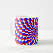 赤白青スパイラルbyケネス・ヨンチッチ コーヒーマグカップ (正面左)