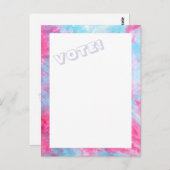 赤白青タイダイ投票はがき ポストカード (正面/裏面)