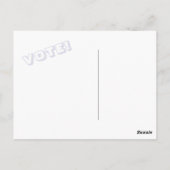 赤白青タイダイ投票はがき ポストカード (裏面)