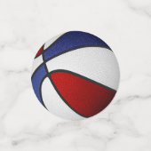 赤白青チームカラーバスケットボールパーティー コンフェッティ (スモール正面)