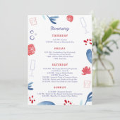 赤白青バチェロレッテの週次の日程 招待状 (スタンド正面)