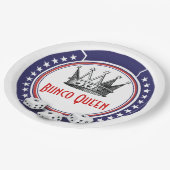 赤白青バンコクイーン ペーパープレート (アングル)