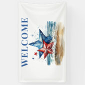 赤白青バーベキュービーチ 横断幕 (縦)