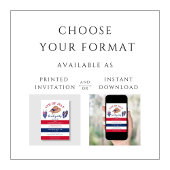 赤白青ビーチパーティー7月4日 招待状