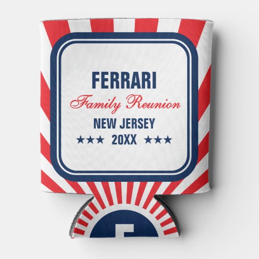 赤白青ファミリーカスタム懇親会クール 缶クーラー (正面)