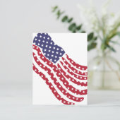 赤白青フラグデザインはがき ポストカード (スタンド正面)