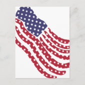 赤白青フラグデザインはがき ポストカード (正面)