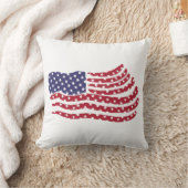 赤白青フラグデザインスクエア装飾用クッション クッション (ブランケット)