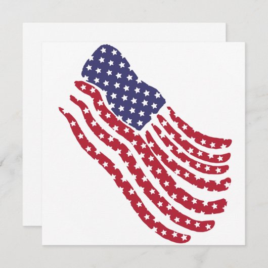 赤白青フラグデザインホリデーカード シーズンカード (正面/裏面)