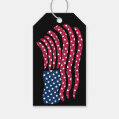 赤白青フラグデザイン ギフトタグ (正面)