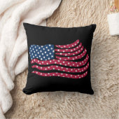 赤白青フラグデザイン クッション (ブランケット)