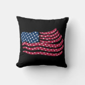 赤白青フラグデザイン クッション (正面)