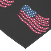 赤白青フラグデザイン ショートテーブルランナー (コーナー)