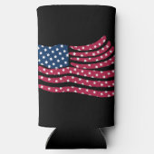 赤白青フラグデザイン スリム缶クーラー (裏面)