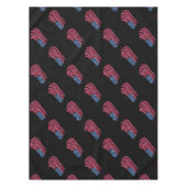 赤白青フラグデザイン テーブルクロス (正面)