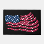 赤白青フラグデザイン ドアマット (正面)