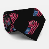 赤白青フラグデザイン ネクタイ (ロール)