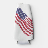 赤白青フラグデザイン ボトルクーラー (正面)