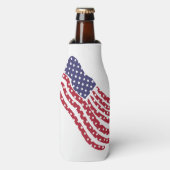 赤白青フラグデザイン ボトルクーラー (ボトル正面)