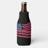 赤白青フラグデザイン ボトルクーラー (ボトル正面)