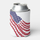 赤白青フラグデザイン 缶クーラー (缶正面)