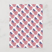 赤白青フラグパターンデザインはがき ポストカード (正面)