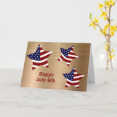 赤白青フラッグスターズ金ゴールド7月4日 カード (黄色い花)