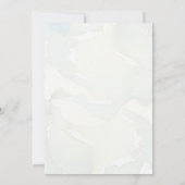 赤白青フローラグリーンリー結婚クリスチャン 招待状 (裏面)