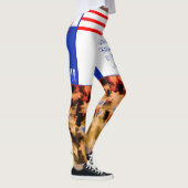 赤白青ブラックと美しいアメリカ レギンス (右)