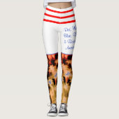 赤白青ブラックと美しいアメリカ レギンス (正面)