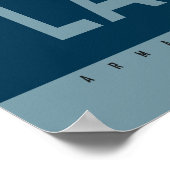 赤白青ポップ・アートのアートチキンポスタープラントバイアス ポスター (角)