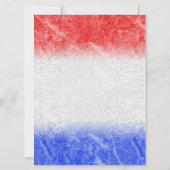 赤白青マーブル結婚式招待状 招待状 (裏面)