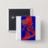 赤白青マーメイドボタン 缶バッジ (正面&裏面)