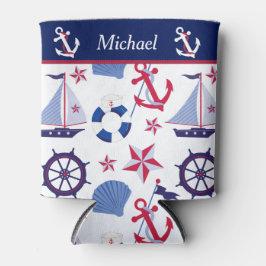 赤白青モノグラ航海のム 缶クーラー