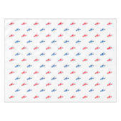 赤白青ロブスターパターン愛国的 テーブルクロス (正面(横))